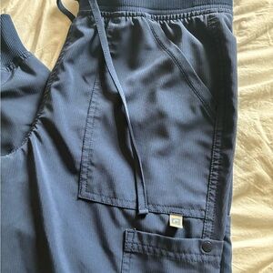 Navy Drawstring Scrub Pants